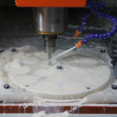 Kundengebundene mechanische Plastik-pp. Teile CNC, die Oberflächenende sandstrahlend versanden